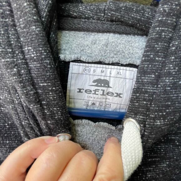 Reflex size XS fleece pullover hoodie. Outdoors hiking camping gorpcore - Picture 7 of 9